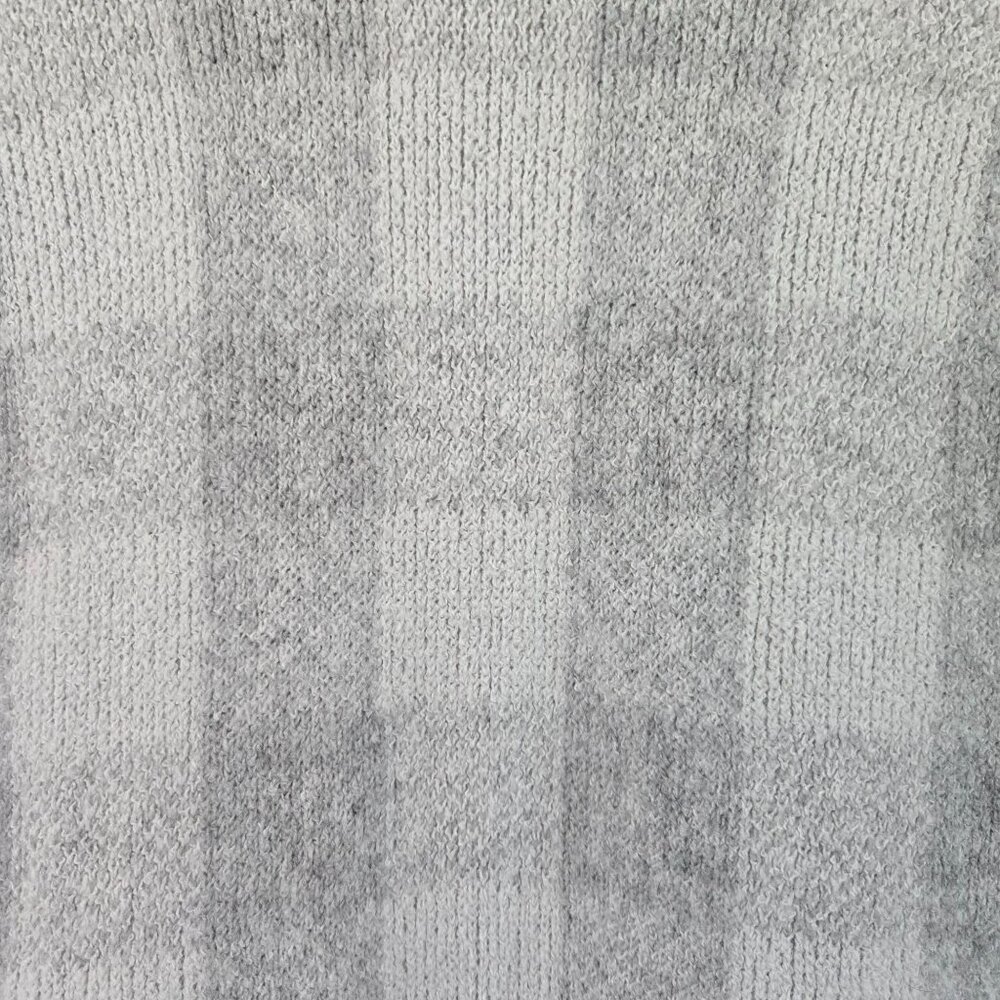 Lane Bryant Womens Plaid Duster Sweater Vest Open Front Gray & White 18/20 - Picture 5 of 14